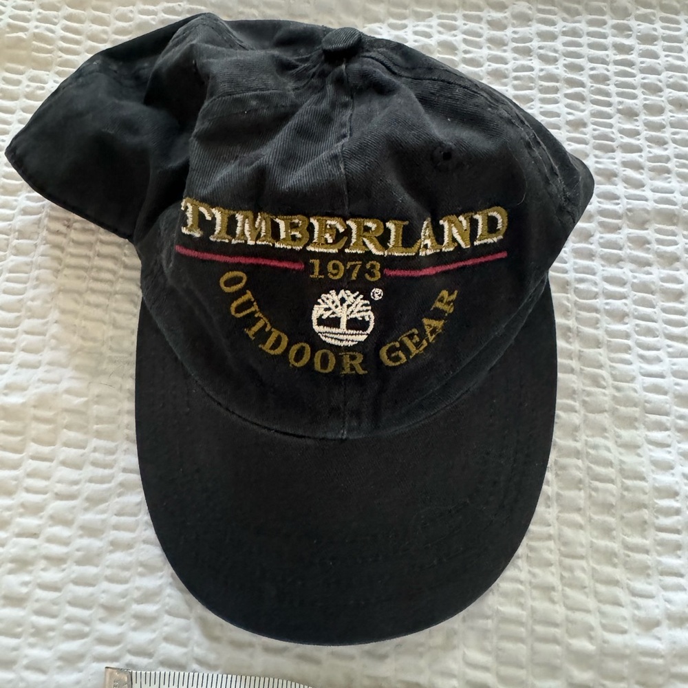 Black vintage timberland hat